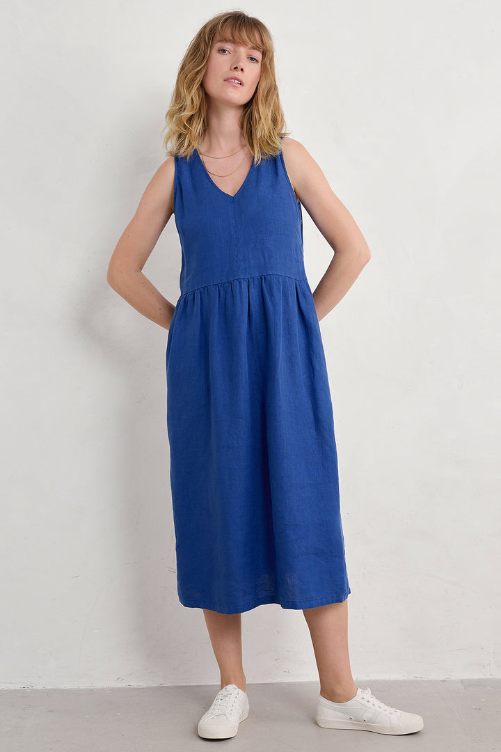 Seasalt Lowland Heather Dress Regular Bright Marine WM30454-34529 - Shirley Allum Boutique