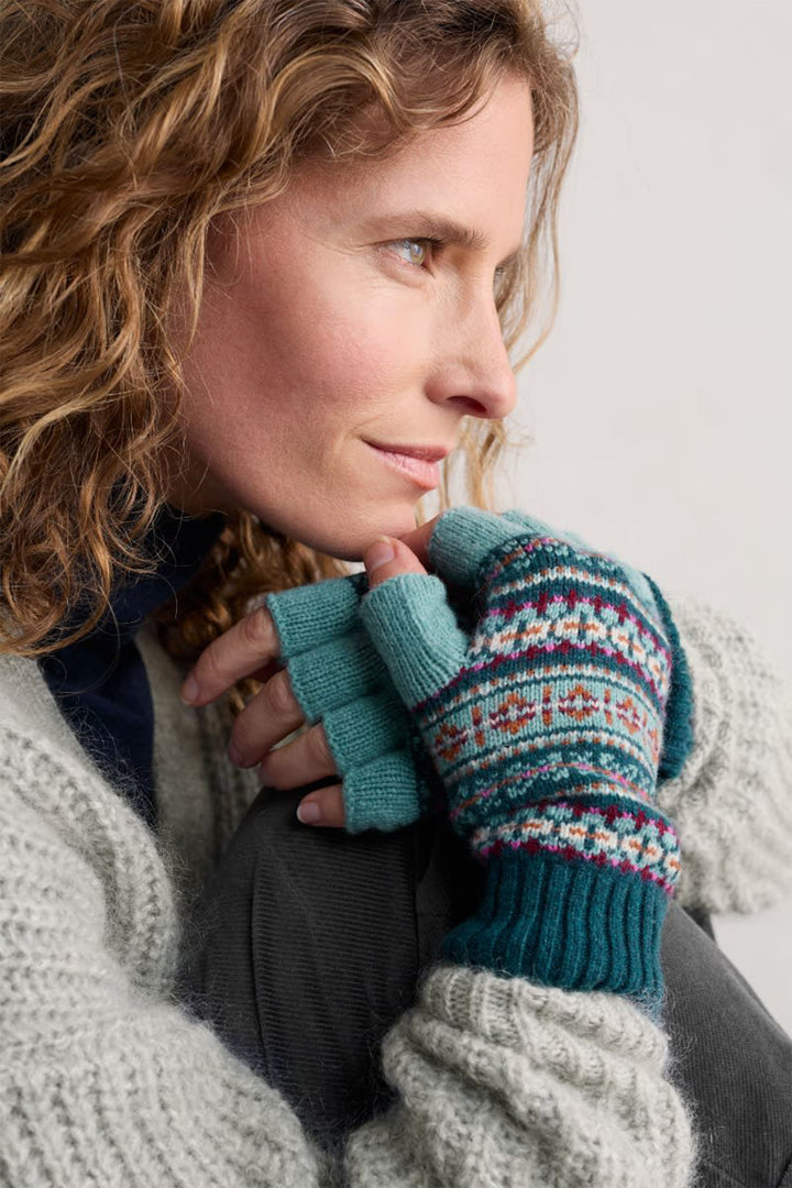 Seasalt Mabyn Fingerless Gloves Wheal Towan Seashore Mix - Shirley Allum Boutique