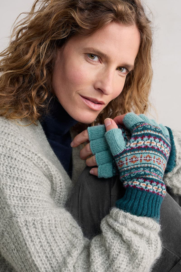 Seasalt Mabyn Fingerless Gloves Wheal Towan Seashore Mix - Shirley Allum Boutique