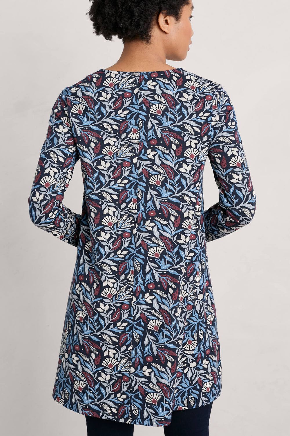 Seasalt Maritime Navy Sea Cruise Folk Meadow Tunic Top - Shirley Allum Boutique