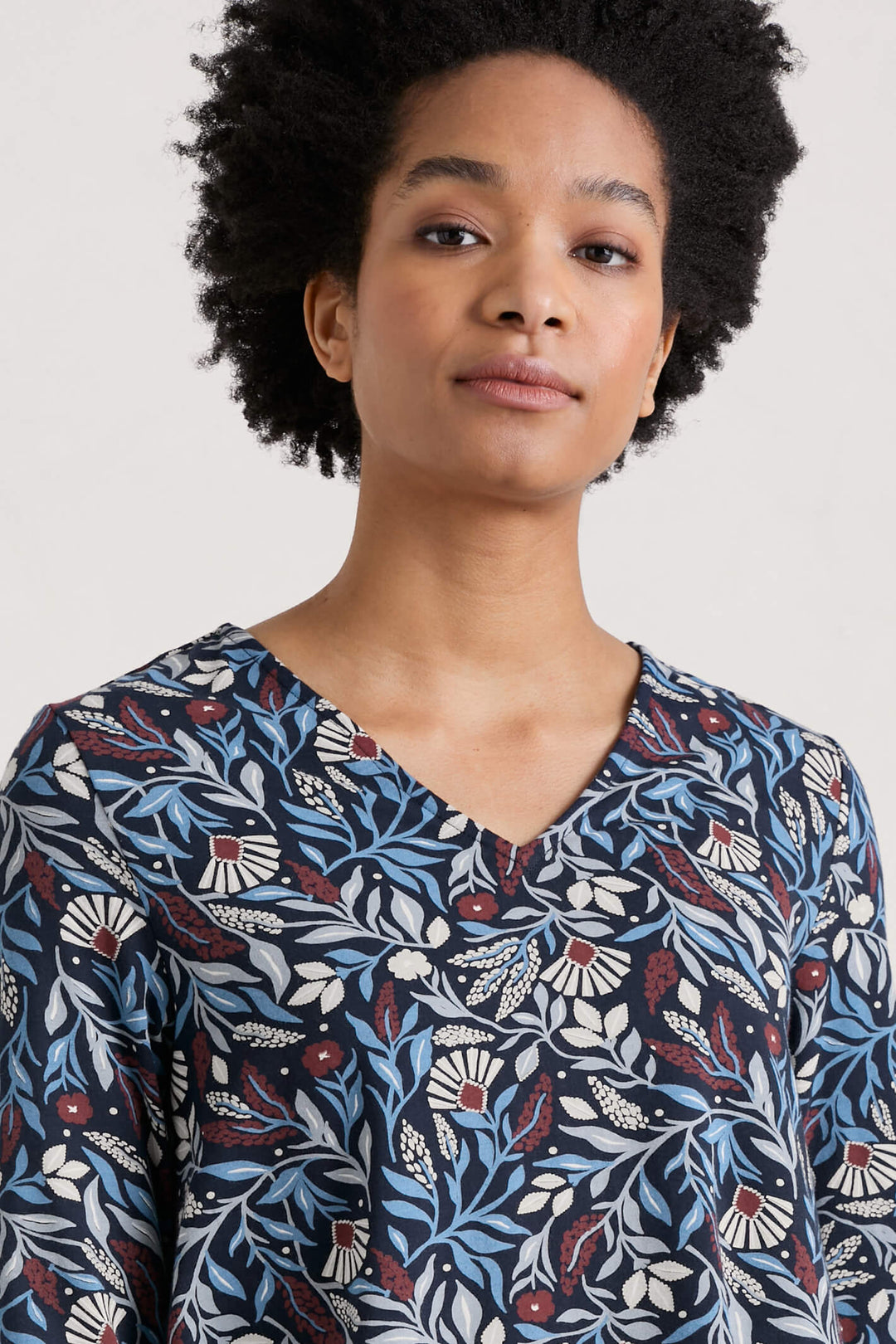 Seasalt Maritime Navy Sea Cruise Folk Meadow Tunic Top - Shirley Allum Boutique