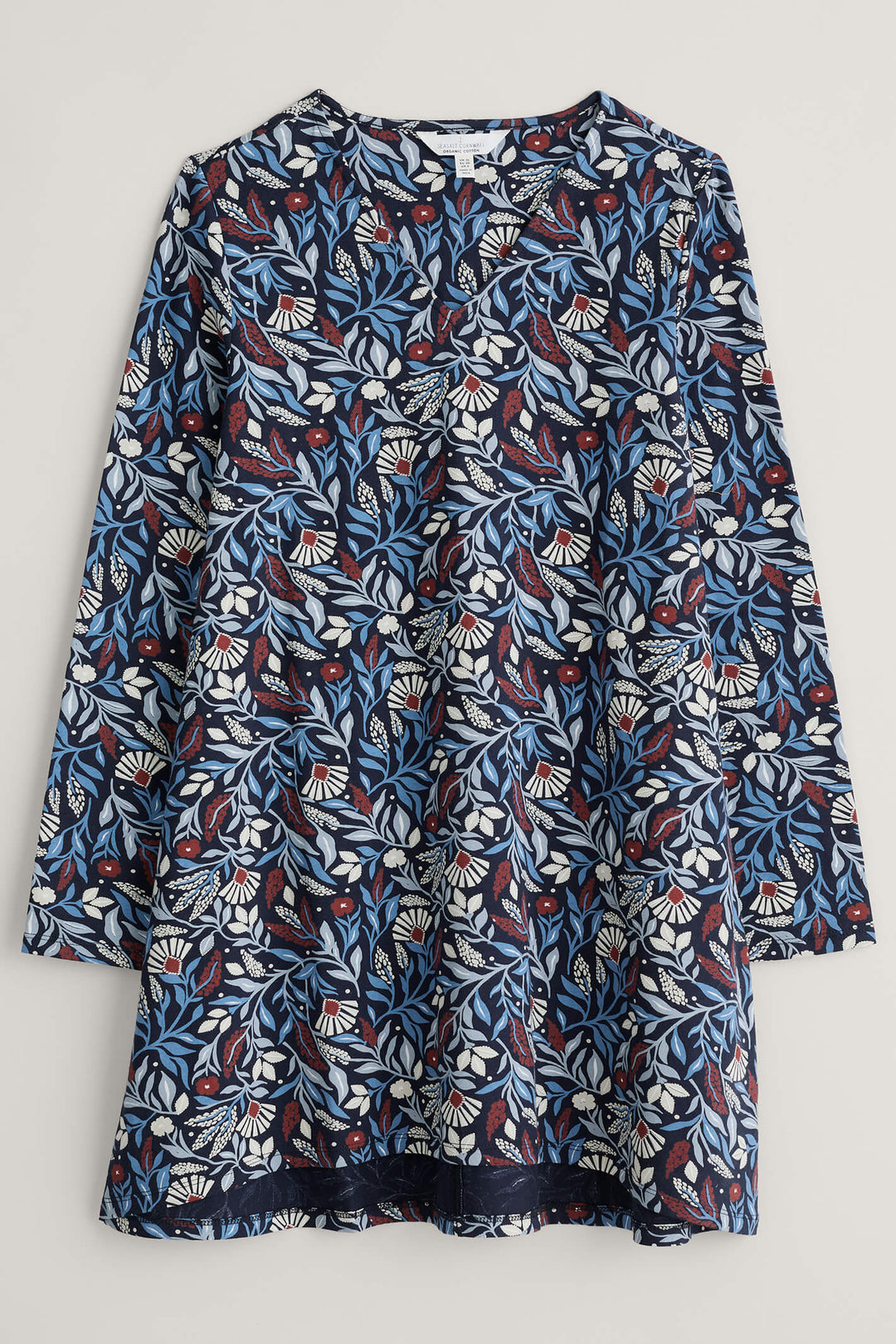 Seasalt Maritime Navy Sea Cruise Folk Meadow Tunic Top - Shirley Allum Boutique