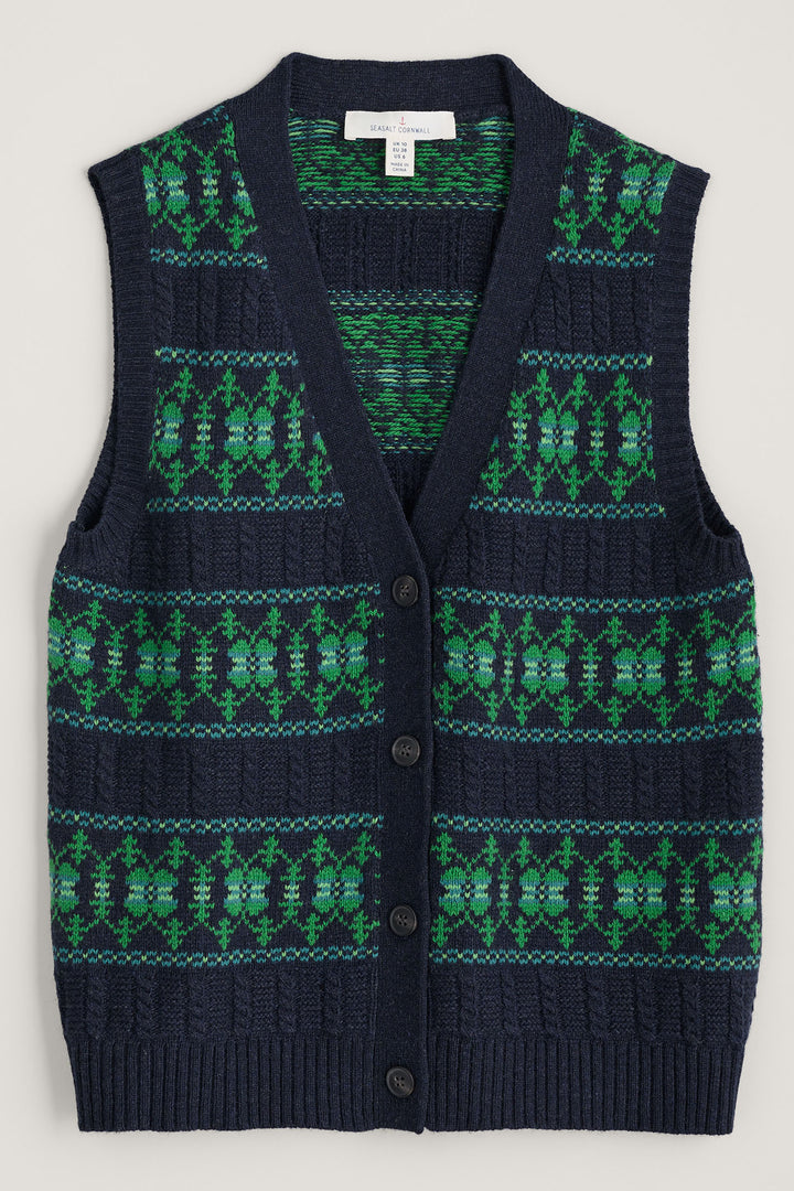Seasalt Partridge Vest Waistcoat Porcelain Maritime Hedgerow B-WM35833-32624 - Shirley Allum Boutique
