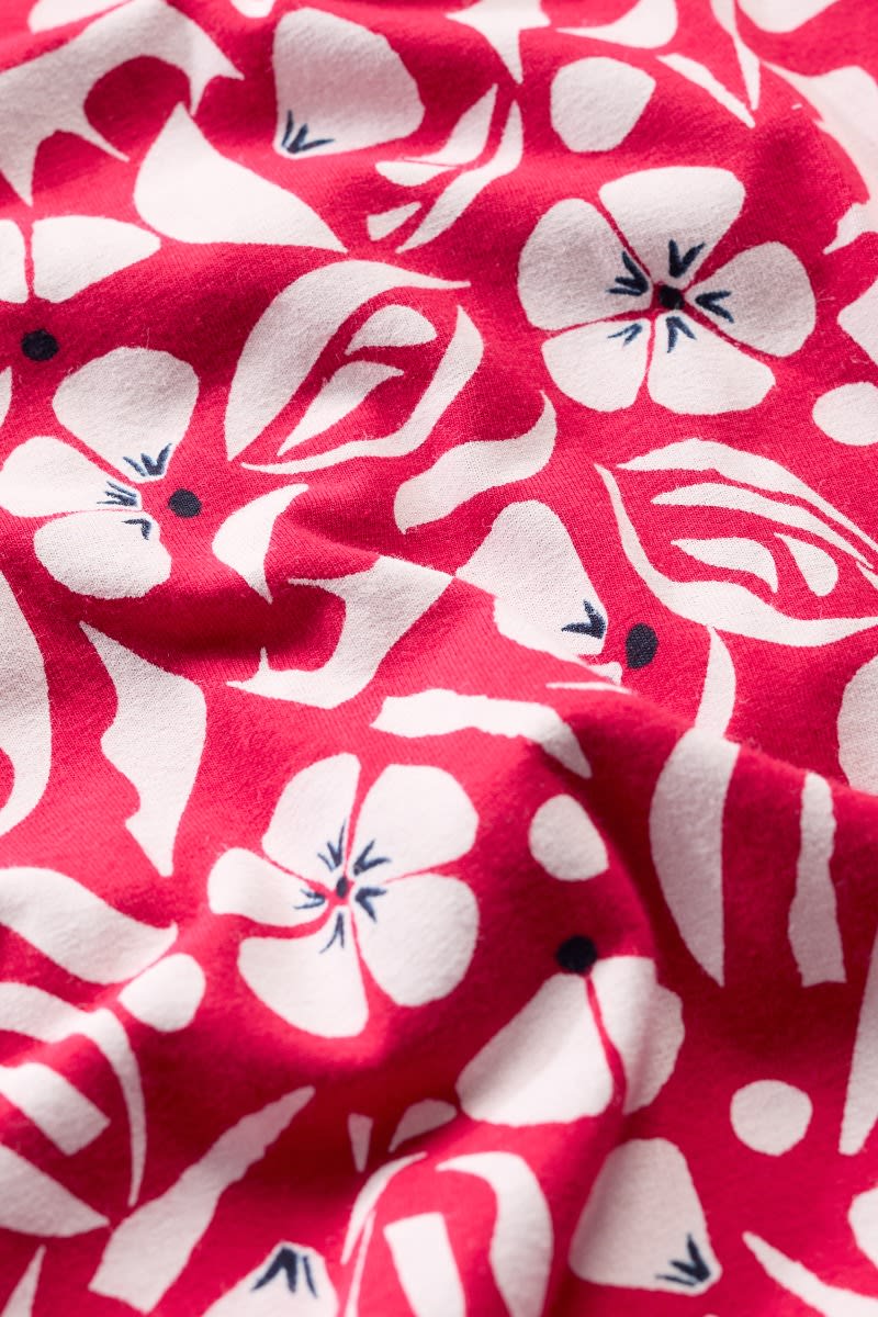 Seasalt Pier View Dress Collaged Floral Scarlet Chalk WM15327-35578 - Shirley Allum Boutique