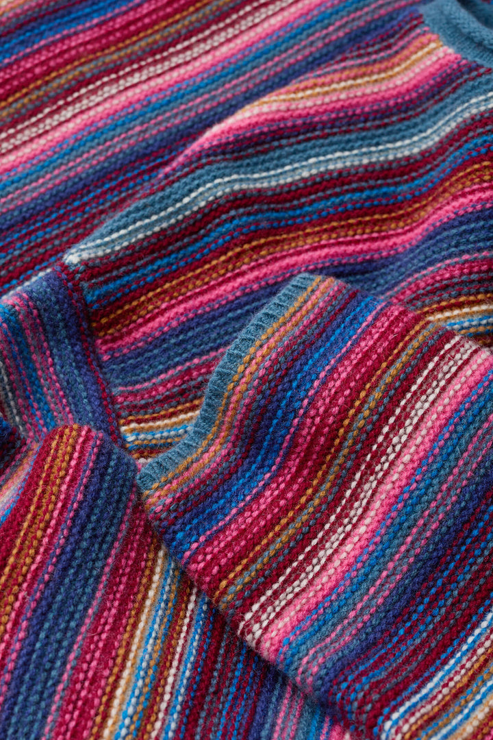 Seasalt Ripple Marks Starling Multicolour Stripe Fruity Jumper - Shirley Allum Boutique