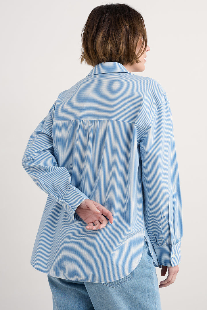 Seasalt Sea Path Mini Sunrise Skipper Blue Shirt WM37777R
