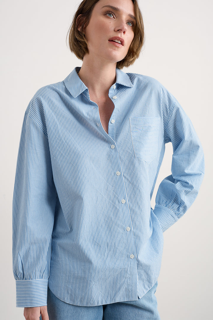 Seasalt Sea Path Mini Sunrise Skipper Blue Shirt WM37777R