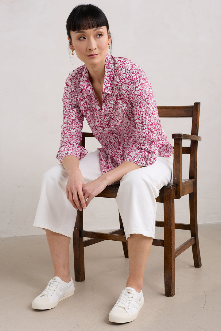 Seasalt Shirt Larissa Garden Harvest Charm Pink B-WM29562-34531 - Shirley Allum Boutique