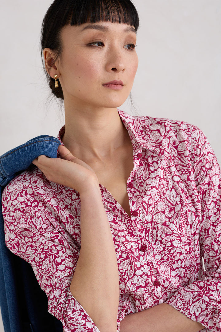Seasalt Shirt Larissa Garden Harvest Charm Pink B-WM29562-34531 - Shirley Allum Boutique