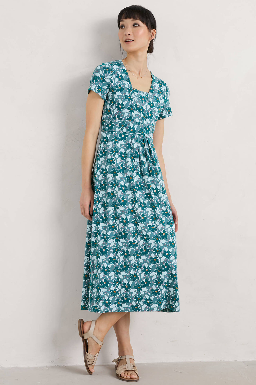 Seasalt SS Seed Packet Camellia Shadow Estuary Dress - Shirley Allum Boutique