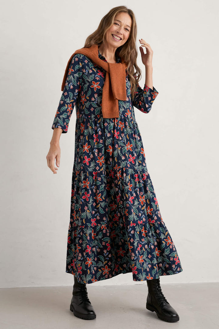 Seasalt Stitched Clematis Maritime Windflower Dress - Shirley Allum Boutique