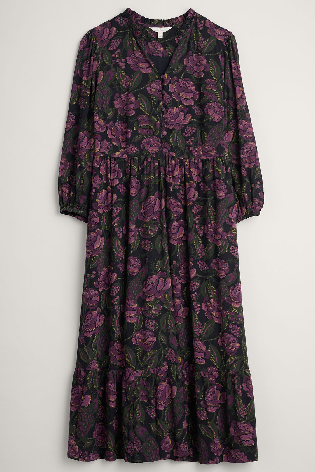 Seasalt Tapestry Bloom Grape Print Engleheart Dress - Shirley Allum Boutique