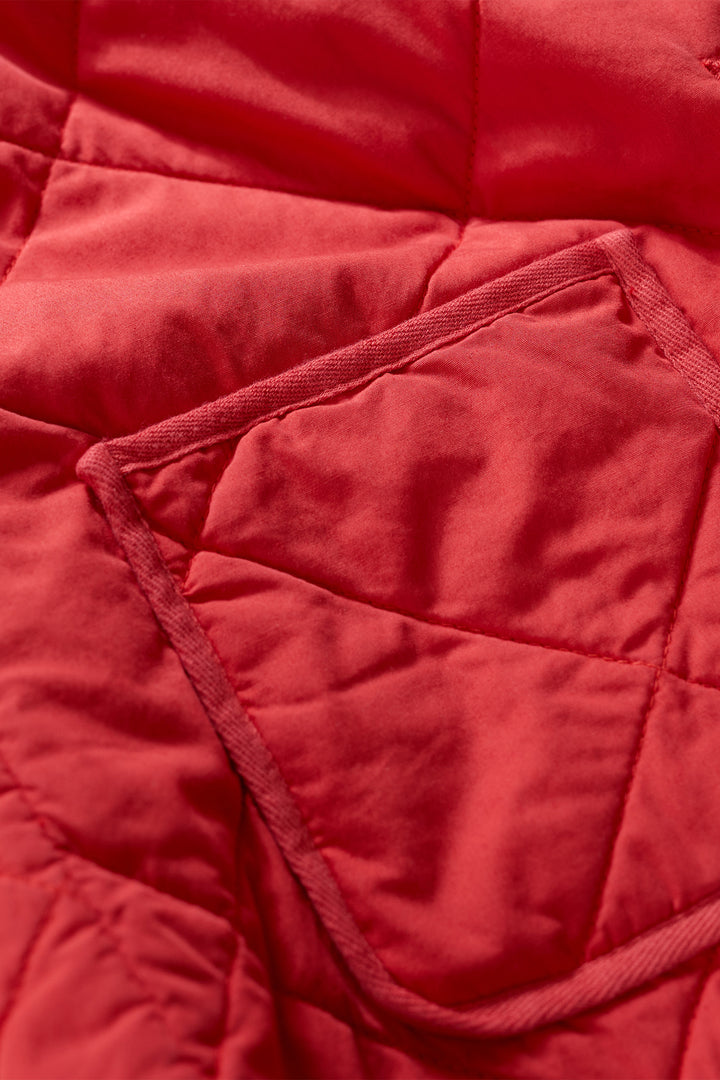 Seasalt WM35641 Swift Barn Tomato Red Quilted Jacket