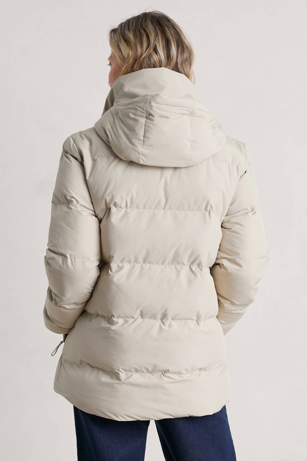 Seasalt Waymaker Aran Cream Waterproof Puffer Jacket - Shirley Allum Boutique