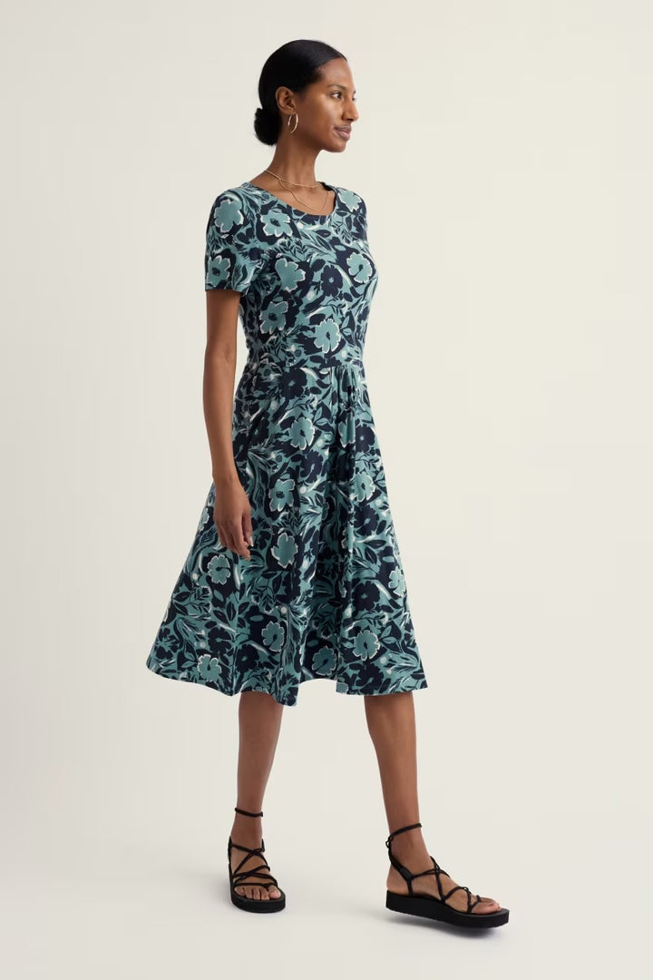 Seasalt WM24118R April Summer Shadows Sardine Short Sleeve Dress