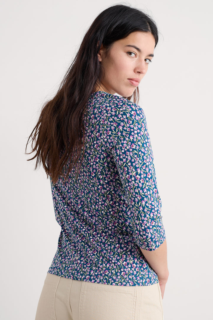 Seasalt WM27632 374 Blue Flax Flower Bright Orchid 3/4 Easel Top