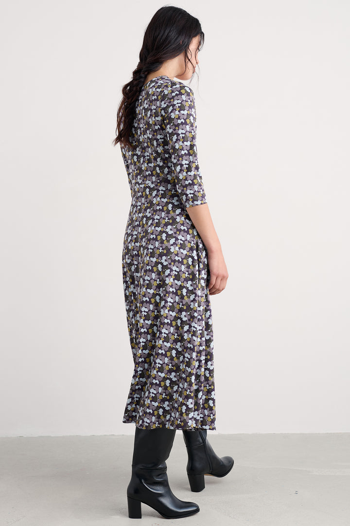 Seasalt WM27970 Veronica Dark Violet Collaged Anemone Dress