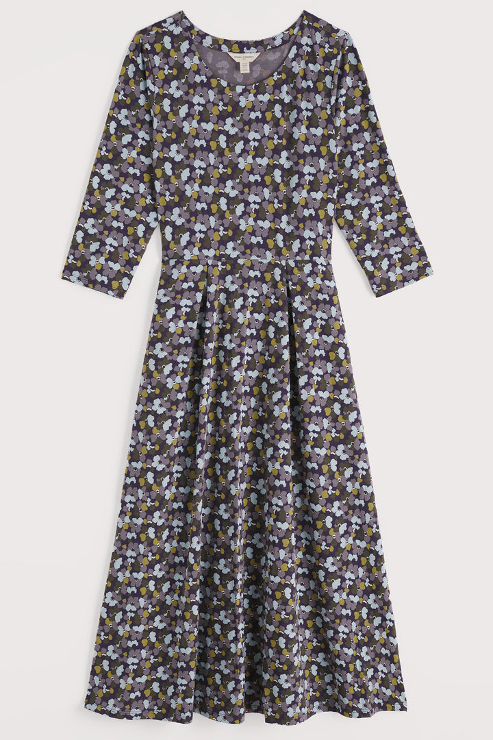 Seasalt WM27970 Veronica Dark Violet Collaged Anemone Dress