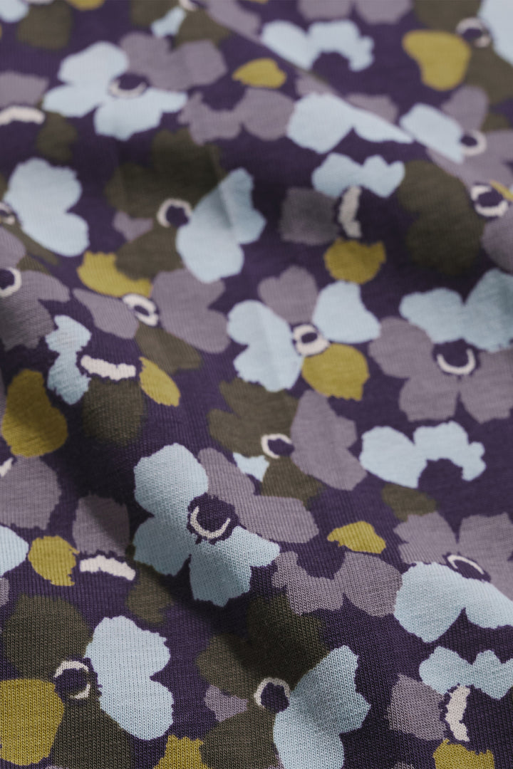 Seasalt WM27970 Veronica Dark Violet Collaged Anemone Dress