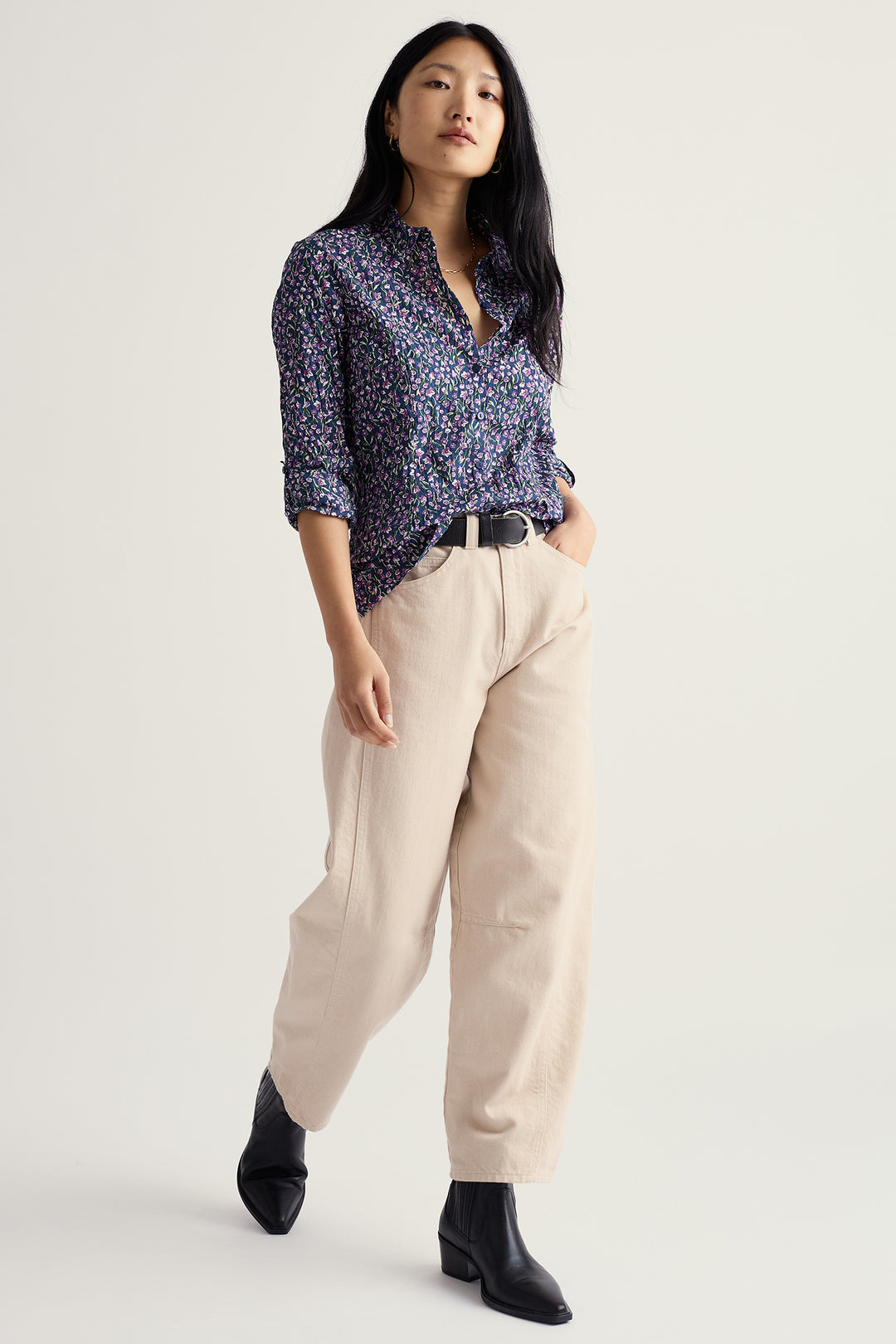 Seasalt WM29562 37482 Flax Flower Bright Orchid Larissa Shirt