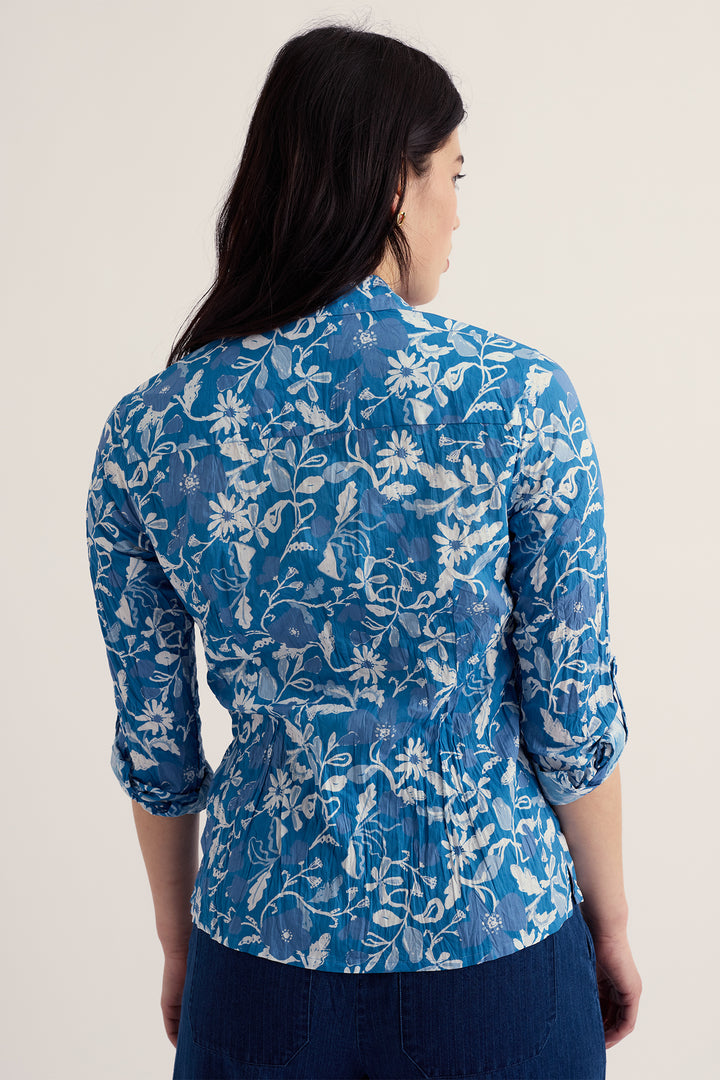 Seasalt WM29562-38044 Larissa Winding Meadow Sailboats Shirt