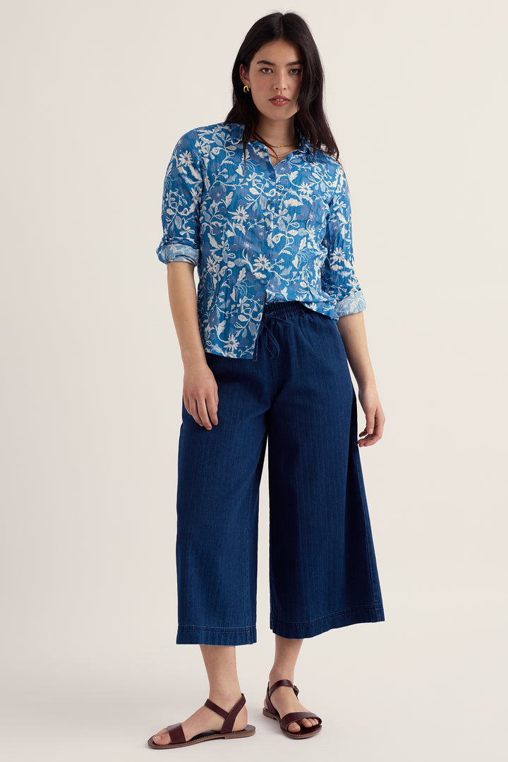 Seasalt WM29562-38044 Larissa Winding Meadow Sailboats Shirt
