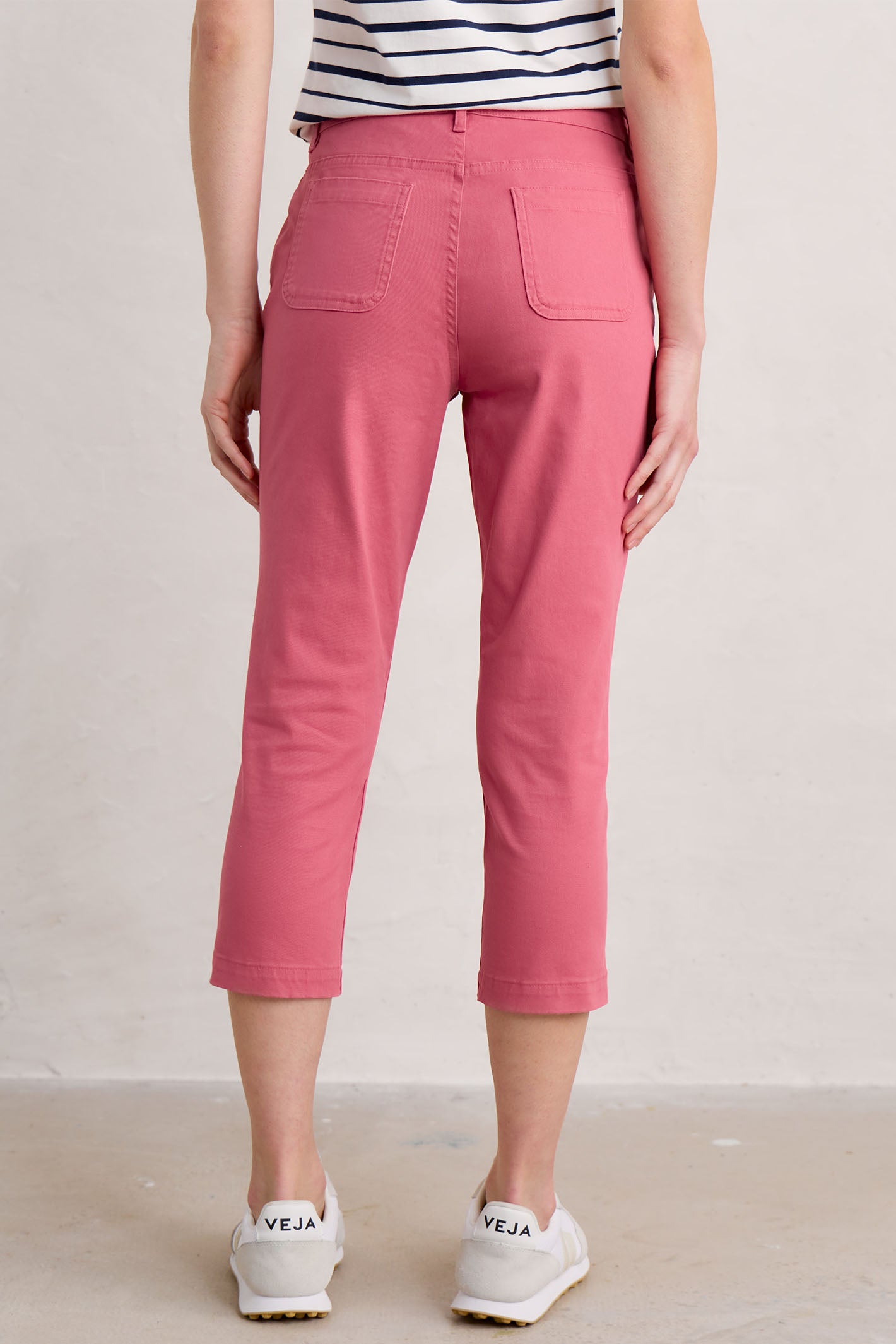 Seasalt WM31489 12528 Rose Pink Albert Quay Cropped Trousers Shirley Allum Boutique
