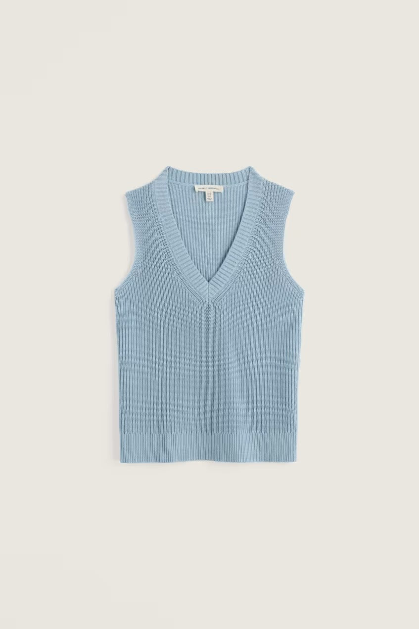 Seasalt WM31717-38039 Lookout Point Blue Fog Vest Jumper