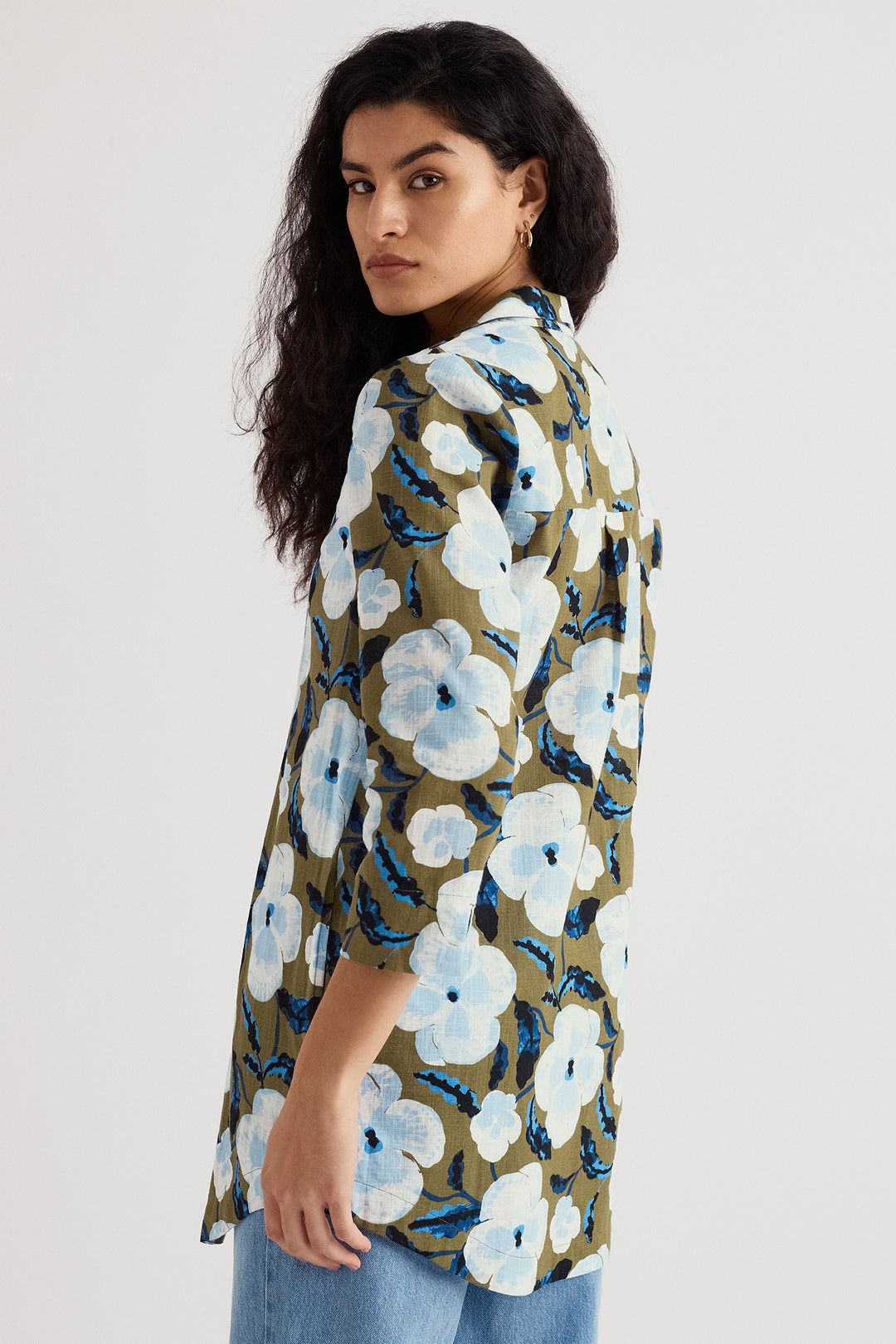 Seasalt WM32246-37225 Fal Water Spring Pansy Seagrass Tunic Top