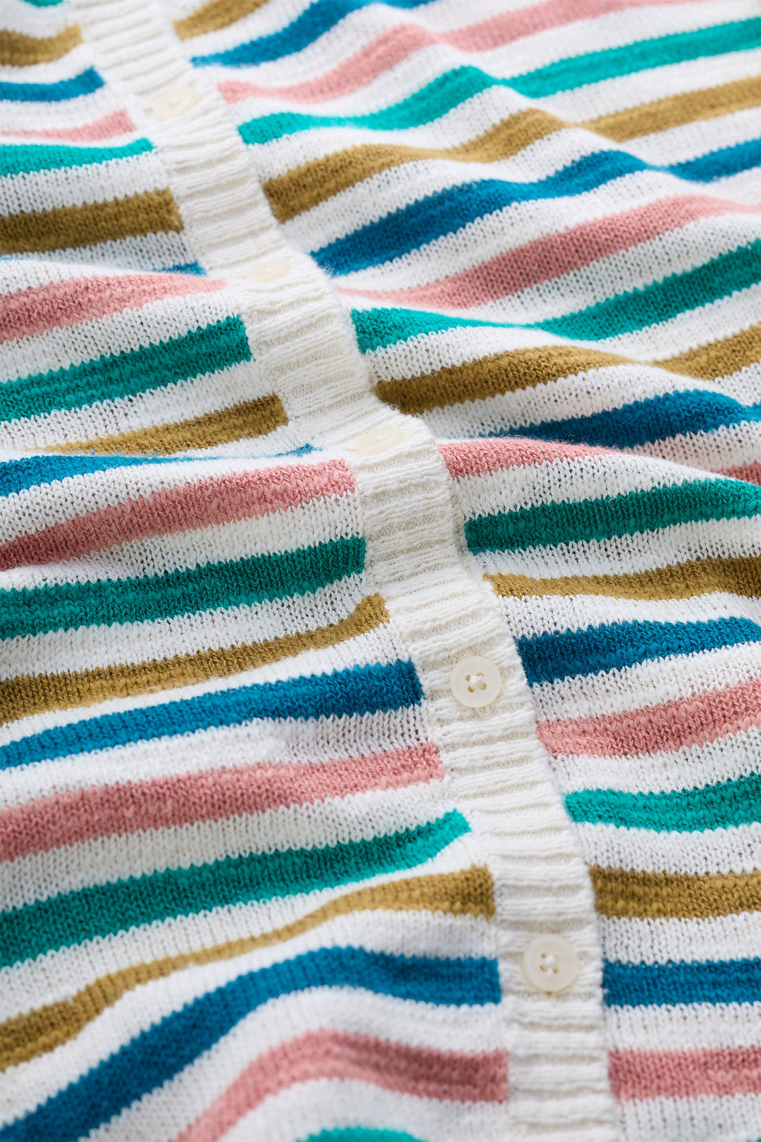 Seasalt WM33357-31887 Off White Mini Cornish Helford Multi Stripe Knavock Jumper - Shirley Allum Boutique