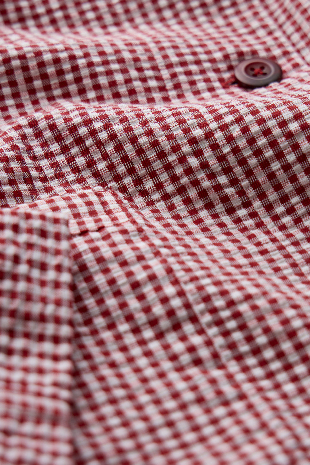 Seasalt WM34334R Carnon Downs Gingham Scarlet Red Jacket