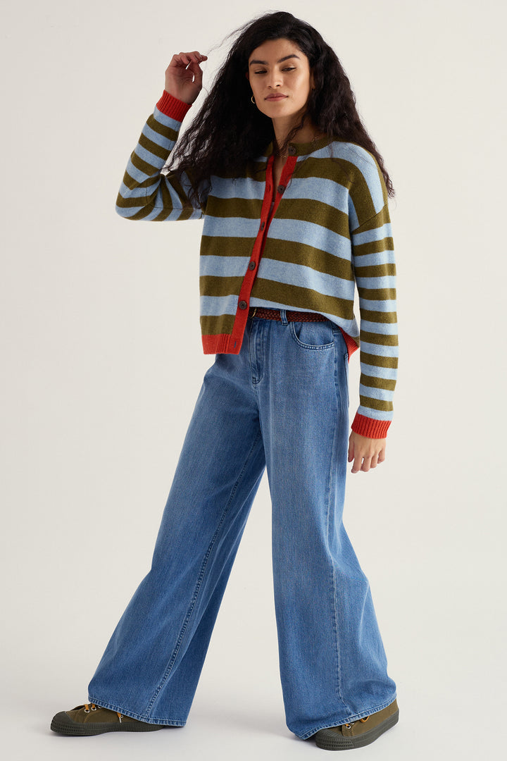 Seasalt WM35478-37400 Pinwell Bright Shape Seagrass Mix Cardigan