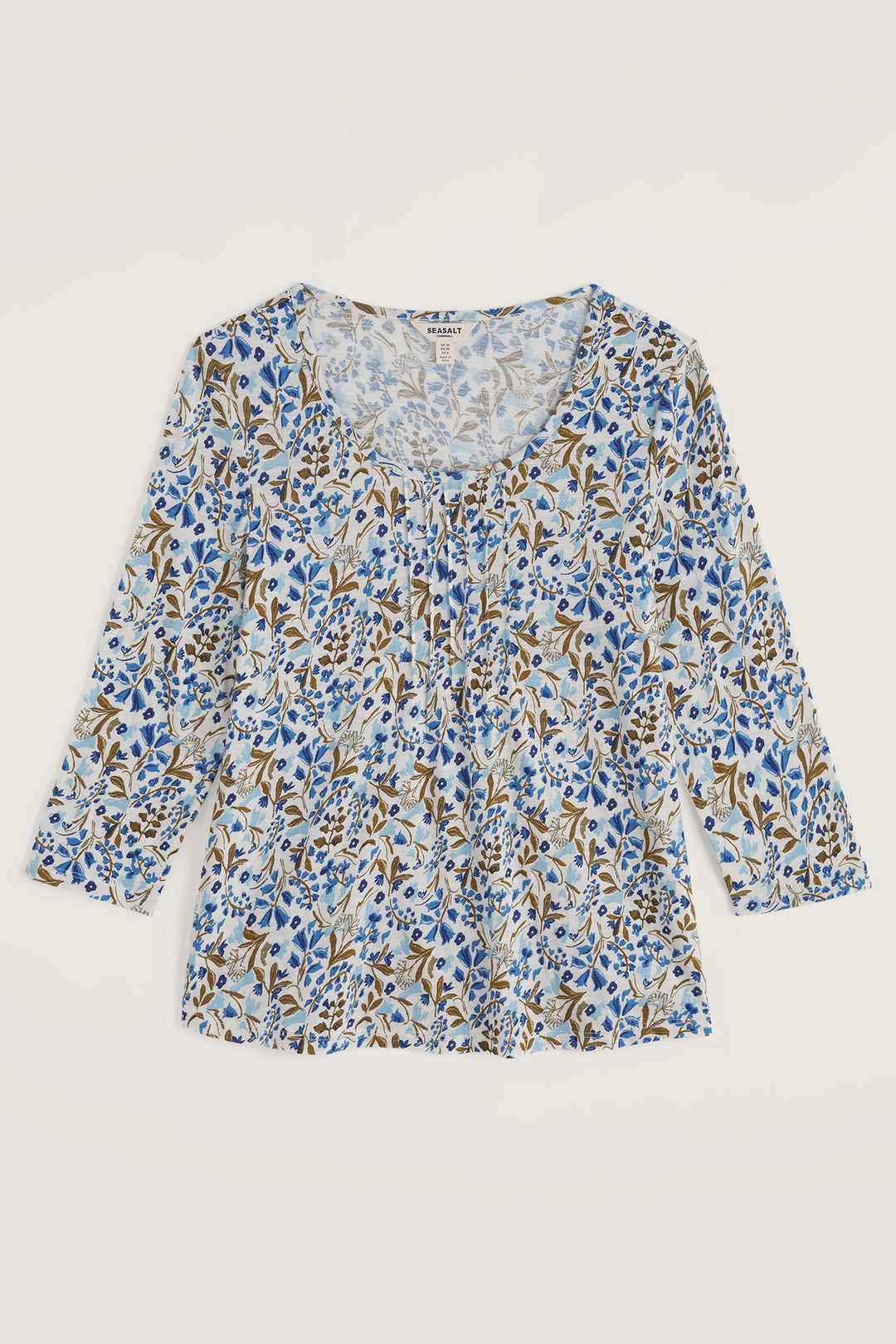 Seasalt WM355506-37220 Penhollow Woodland Floral Chalk Top