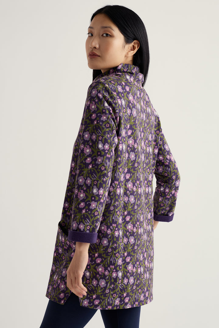 Seasalt WM37174 Blotted Anemone Dark Violet Formative Tunic