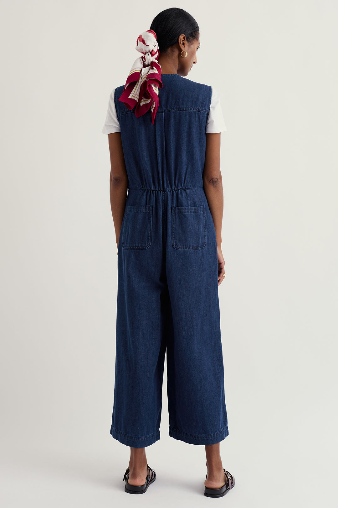 Seasalt WM38611-37682 Braya Mid Wash Blue Denim Jumpsuit