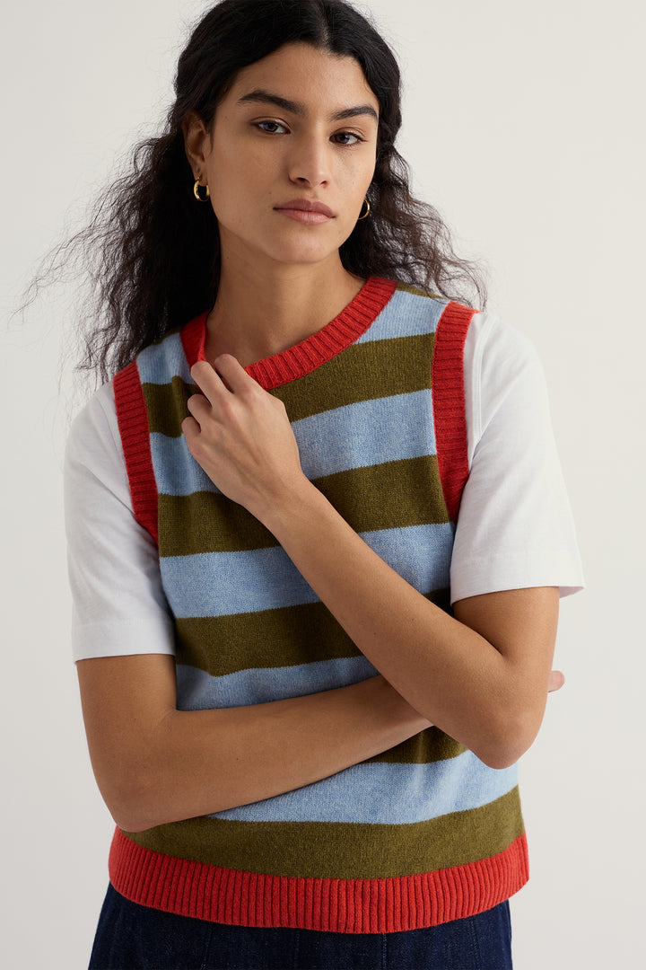 Seasalt WM38828R Bright Shape Seagrass Mix Pinwell Vest
