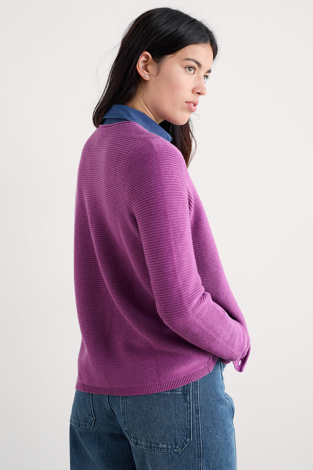 Seasalt WM39132 Makers Pink Bright Orchid Cardigan