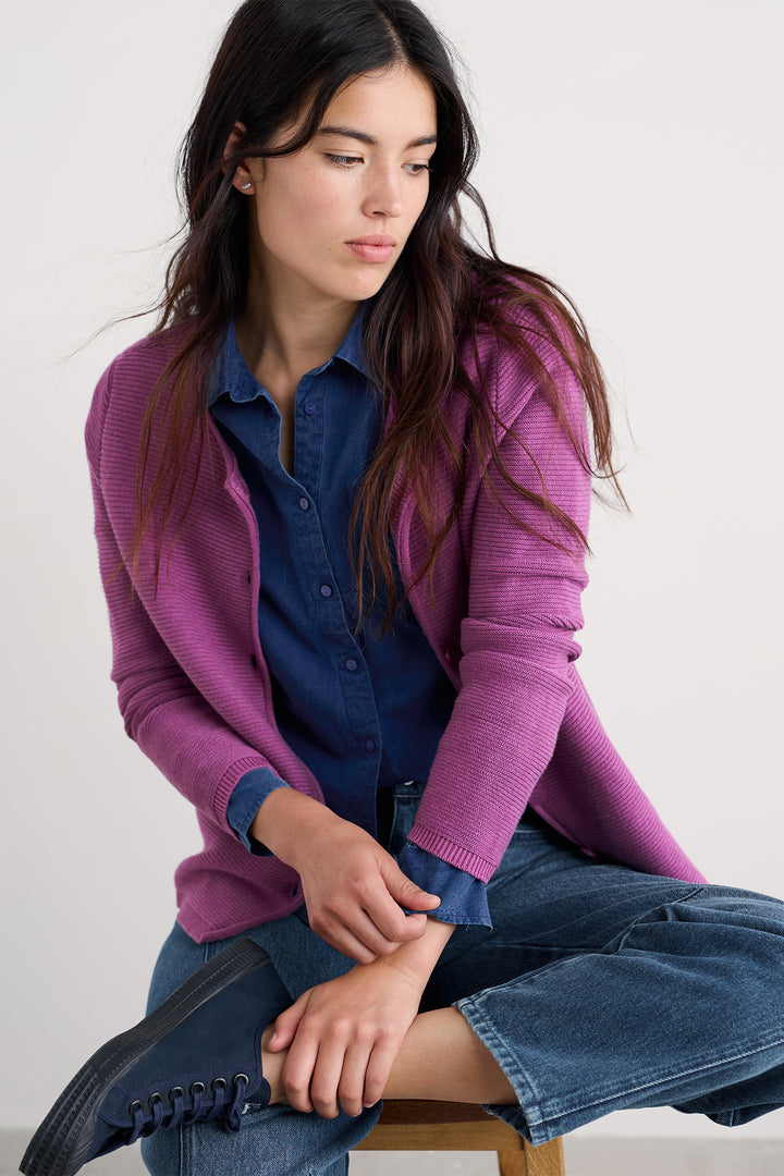 Seasalt WM39132 Makers Pink Bright Orchid Cardigan