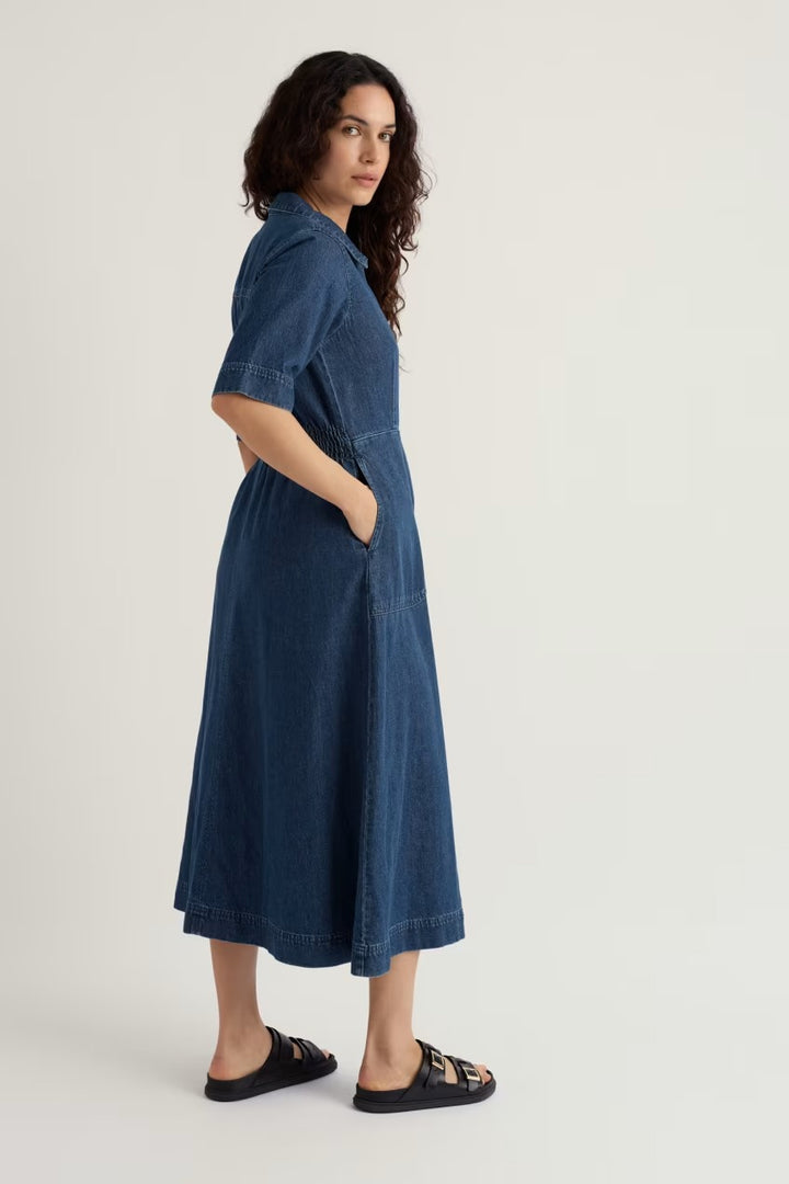 Seasalt WM39244-35883 Gwenter Mid Wash Denim Blue Dress