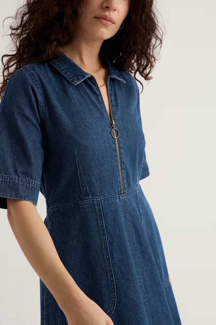 Seasalt WM39244-35883 Gwenter Mid Wash Denim Blue Dress