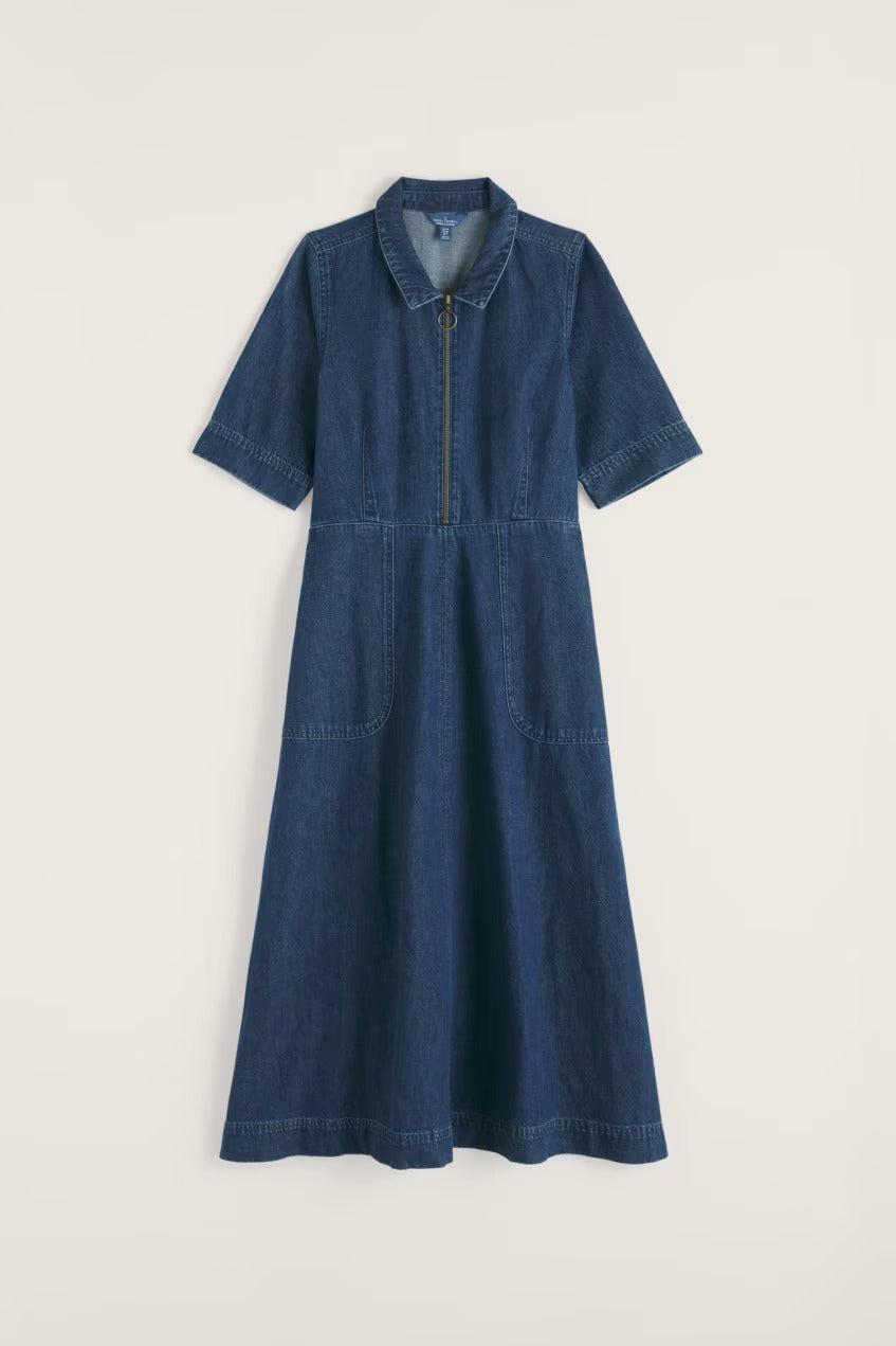 Seasalt WM39244-35883 Gwenter Mid Wash Denim Blue Dress