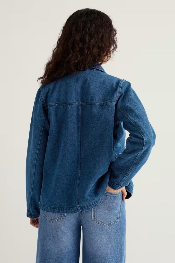 Seasalt WM39282 36953 Mid Wash Blue Reading Rocks Jacket