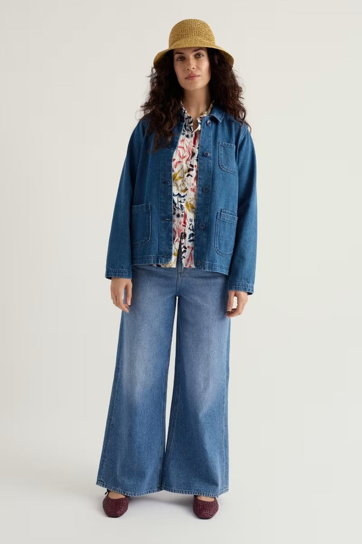 Seasalt WM39282 36953 Mid Wash Blue Reading Rocks Jacket