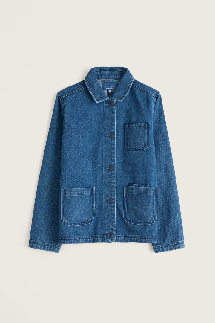 Seasalt WM39282 36953 Mid Wash Blue Reading Rocks Jacket