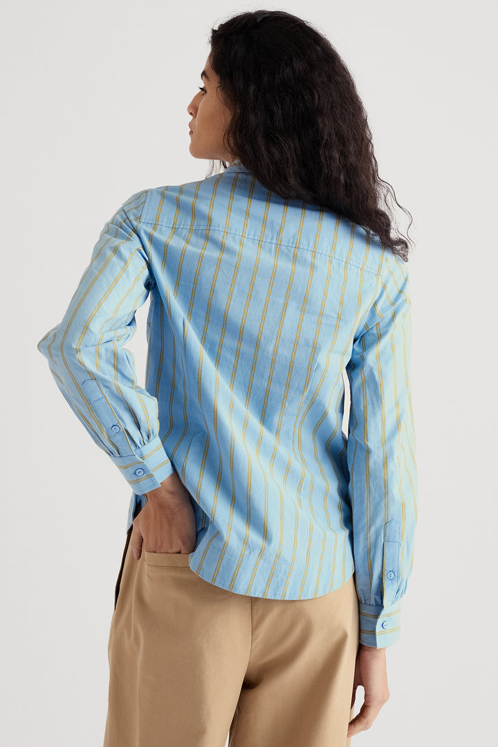 Seasalt WM39440-37808 Isla Lynher Blue Waterfall Shirt