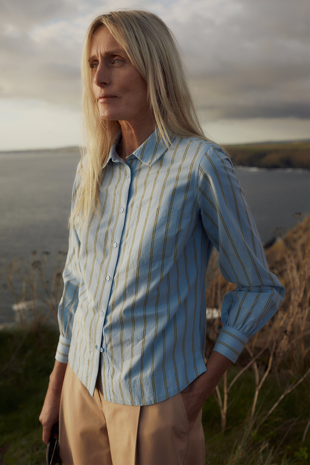 Seasalt WM39440-37808 Isla Lynher Blue Waterfall Shirt