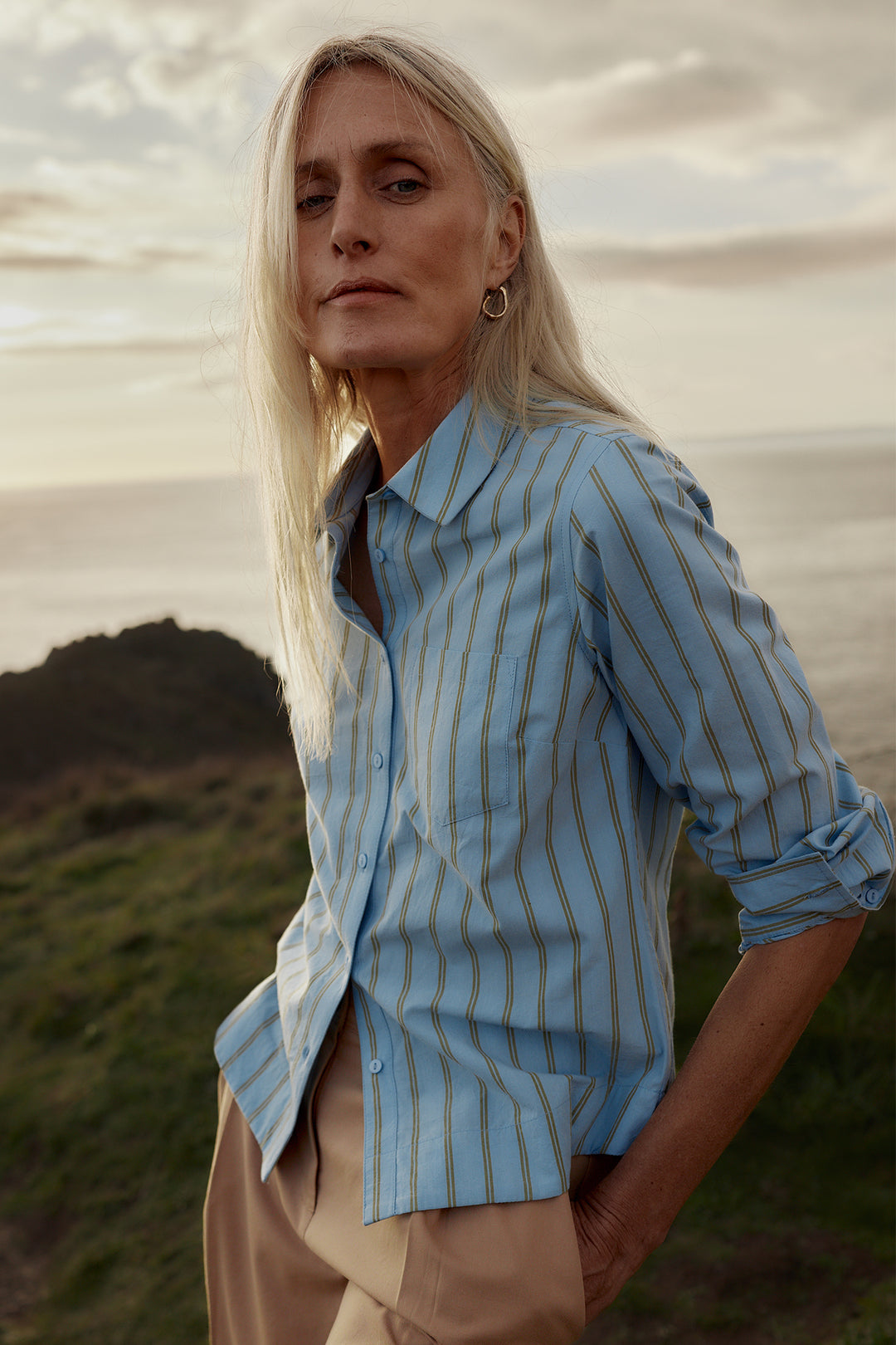 Seasalt WM39440-37808 Isla Lynher Blue Waterfall Shirt