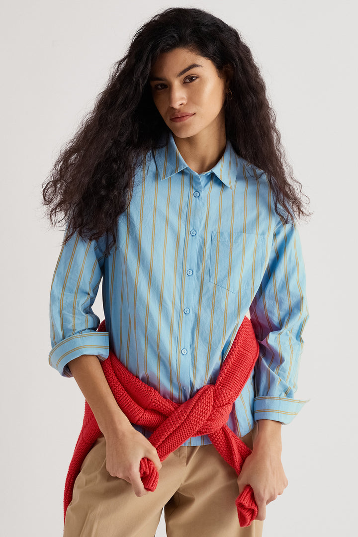 Seasalt WM39440-37808 Isla Lynher Blue Waterfall Shirt