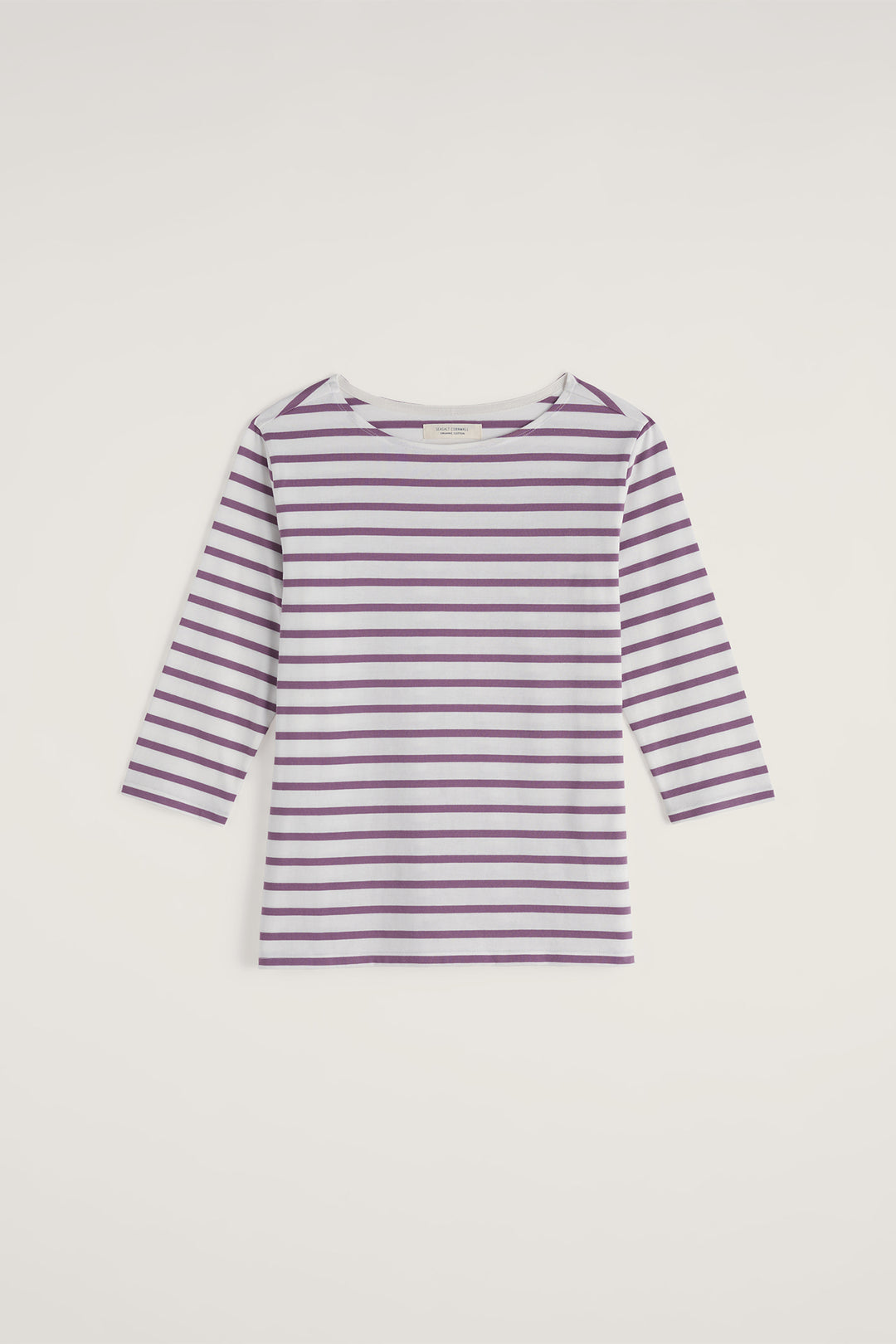 Seasalt WM39526 Breton Verbena White Lilac Sailor Top