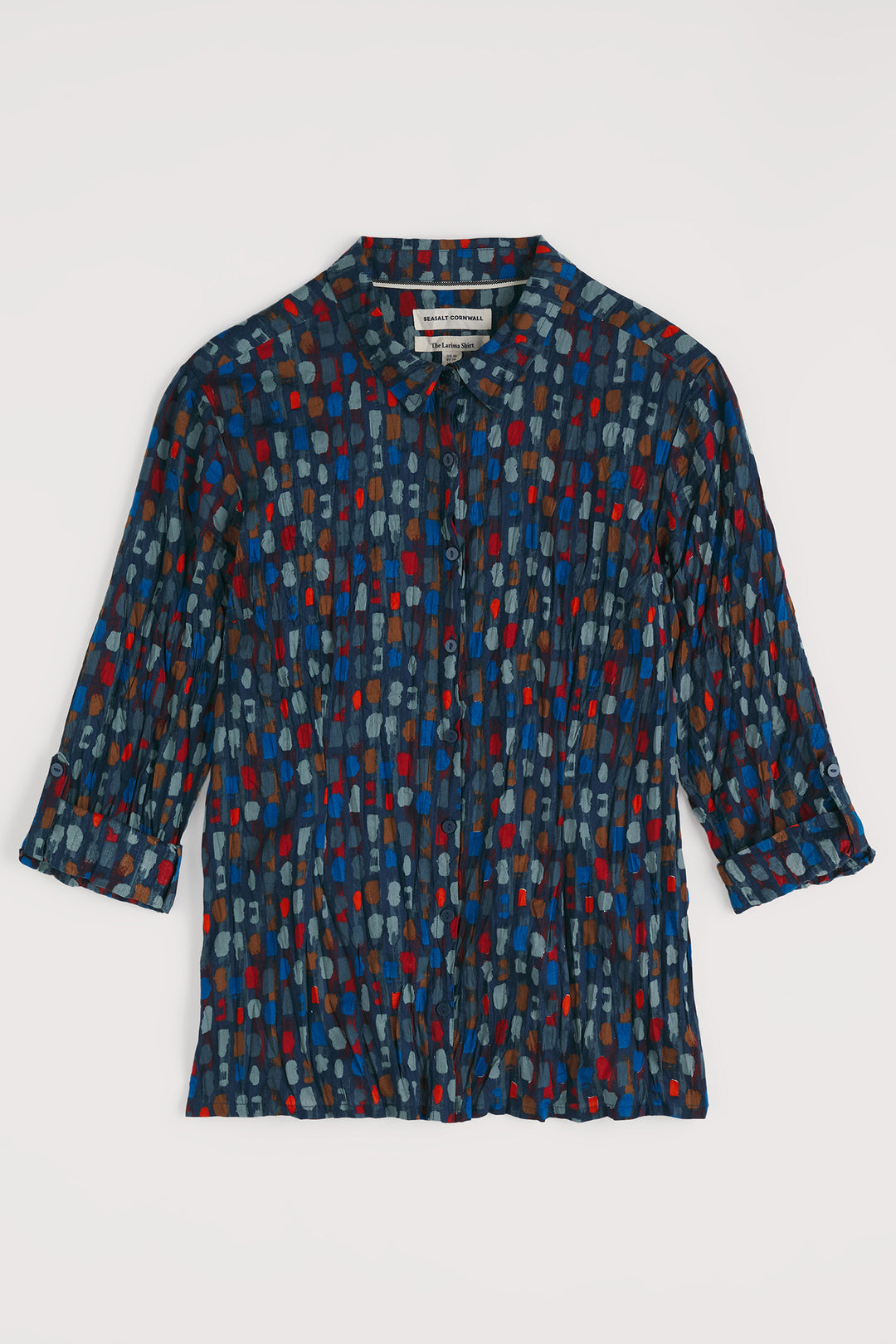 Seasalt WM39616 Larissa Dye Strokes Dark Lugger Shirt